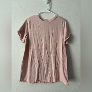 Eileen Fisher | Blush Short Sleeve Tee | Size Medium